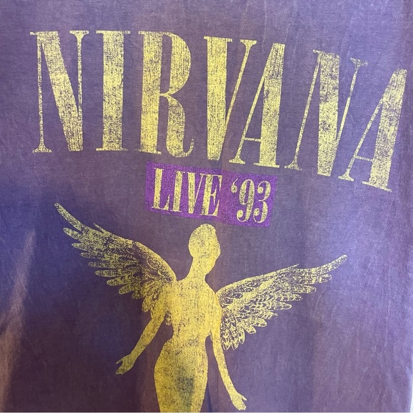 NIRVANA LIVE '93 TOUR T SHIRT - Picture 4 of 4